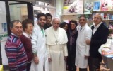 Papa Francesco sorprendente visita in una Sanitaria romana